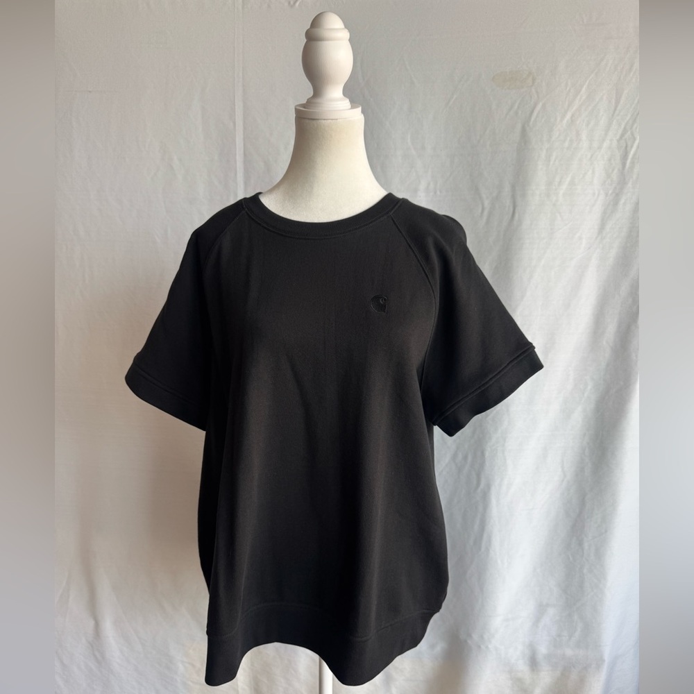 Carhartt 106291 Women's Relaxed Fit French Terry Short Sleeve Sweatshirt Size L
